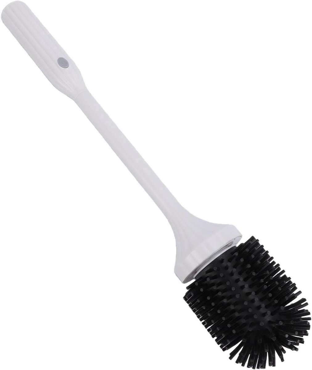 Elektrische Toiletborstel - Oplaadbare Schrobber - Badkamer Reinigen - Siliconen Opzetborstel - 40.5 cm - Wit