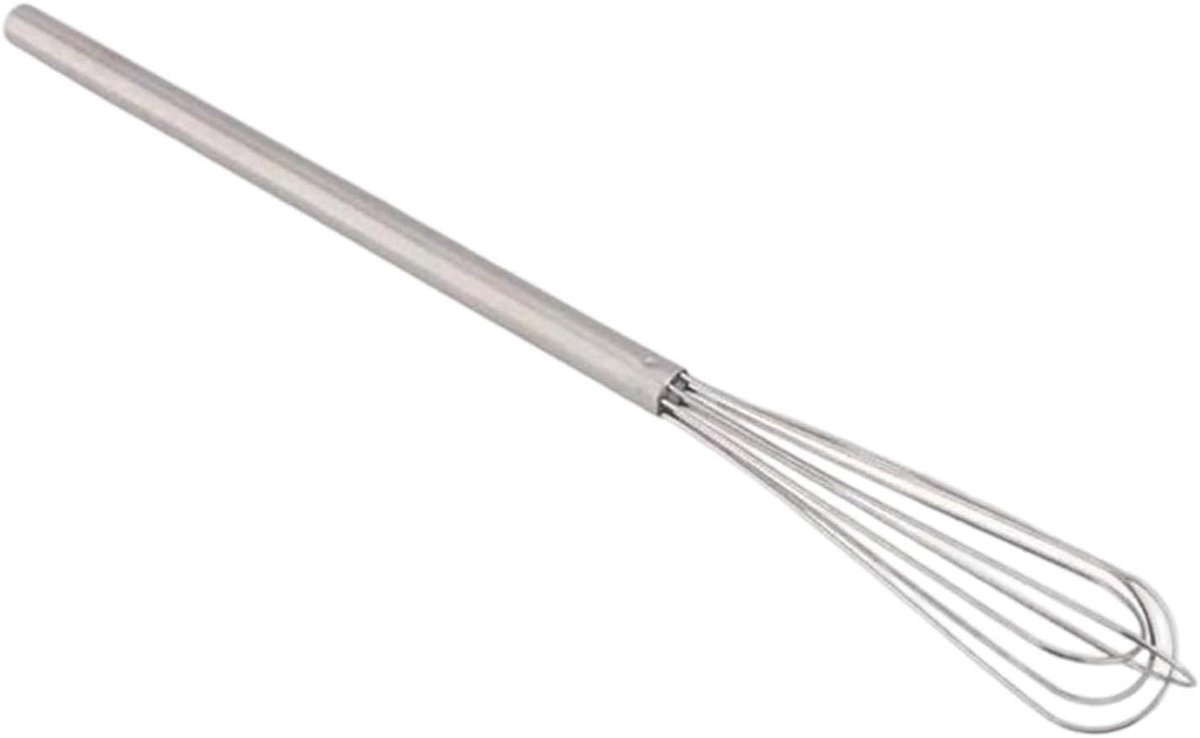 Kleine Garde - Mini Garde Eiermixer - Sausen en Dranken Mixen - Roestvrij Staal - 25 cm - Zilver