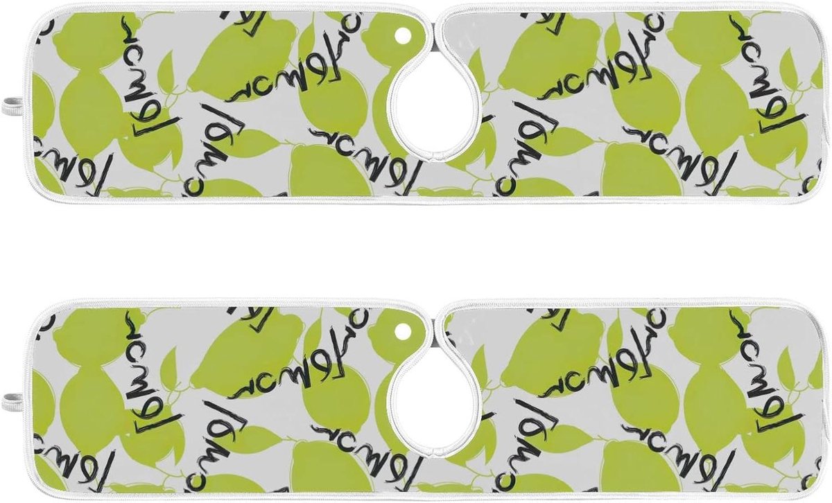 Keukenkraan Mat - Spoelbak Beschermer - Keuken Schoonhouden - Absorberend Ontwerp - 2 Stuk