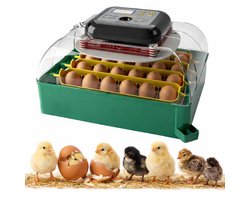 Incubator Fully Automatic for 24 Eggs Incubator with High Hatch Ratio, Egg Turning Function and Temperature Control, for Chickens Ducks Quails