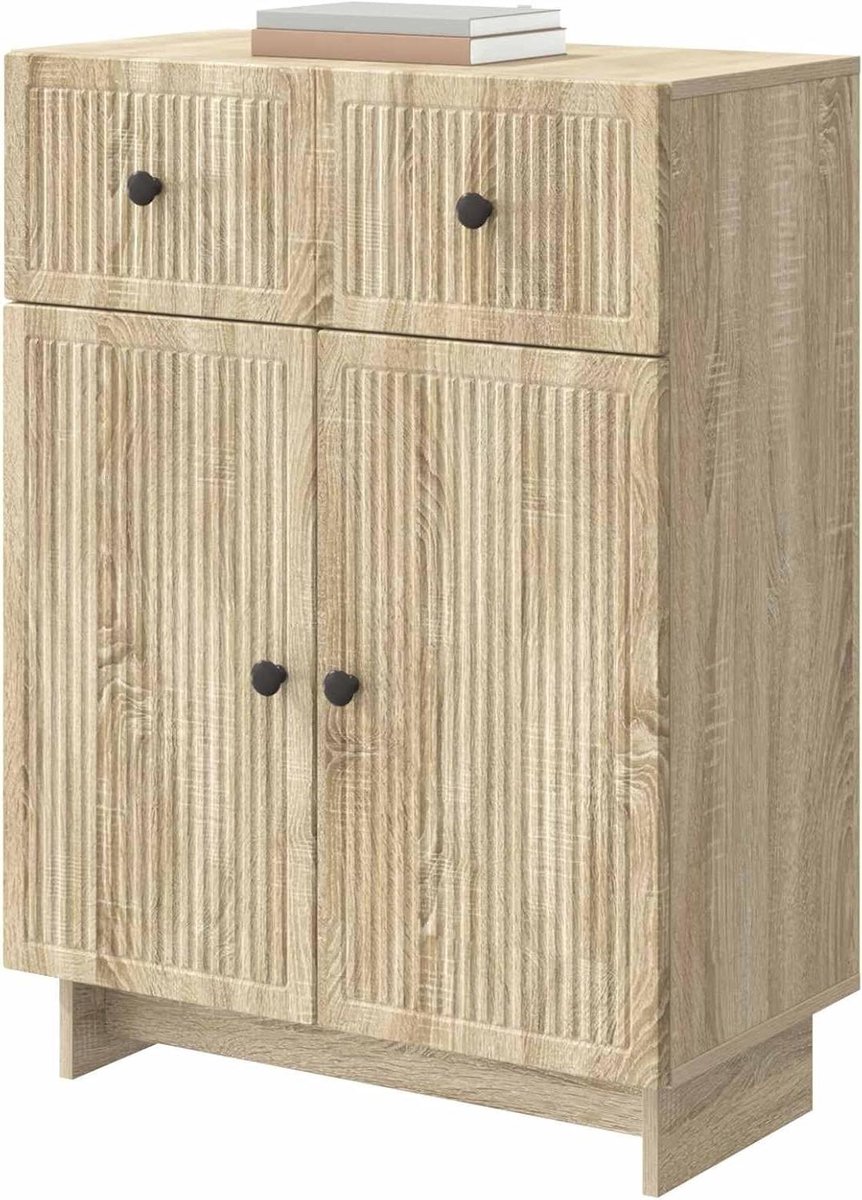 Dressoir met Lade - Opbergkast Hout - Woonkamer Organiseren - Vintage Stijl - 66 x 345 x 90 cm