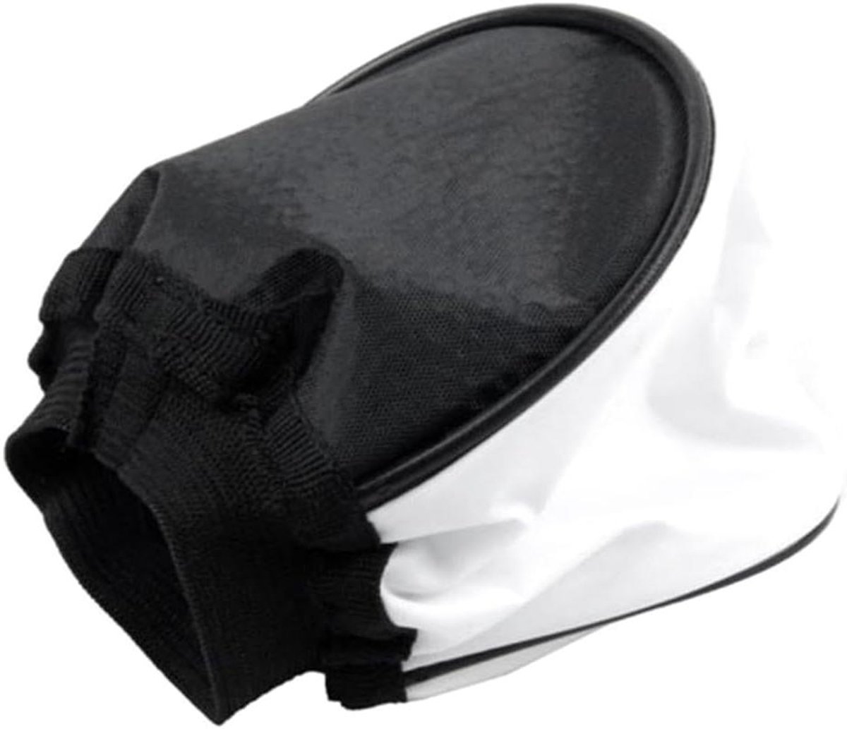 Softbox Diffuser - Camera Flitser - Foto Belichting - Universele Softbox - 11 x 9 x 4 cm - Zwart Wit