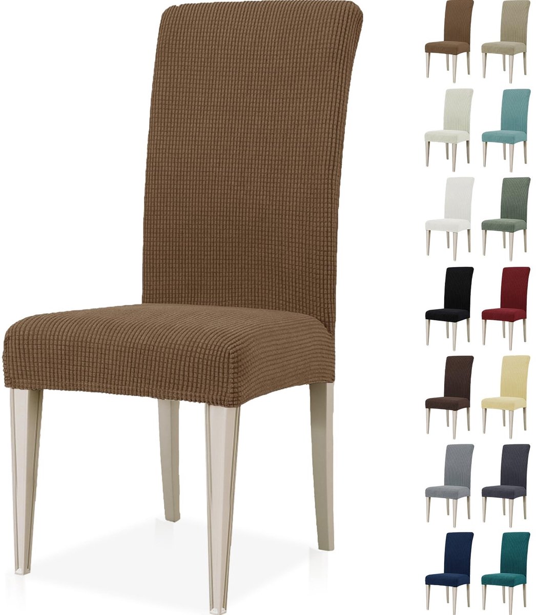 Dailygoods- Stoelhoes Stretch 2 Stuks - Moderne Elastische Eetstoelhoes - Verwijderbare Wa