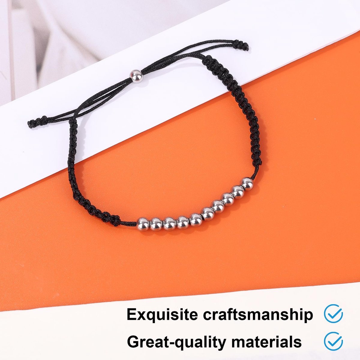 Dailygoods- Scoreteller Armband - Roestvrij Staal - Verstelbaar - Golf Slagenteller - 10 Kralen - Comfortabele Pasvorm - Golfarmband