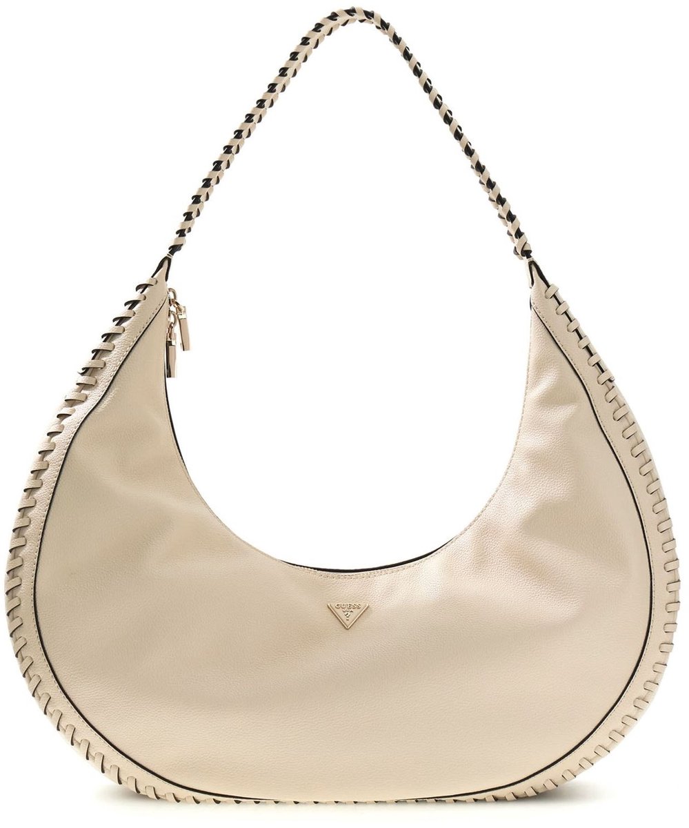 GUESS schoudertas Petra Hobo Bone crème