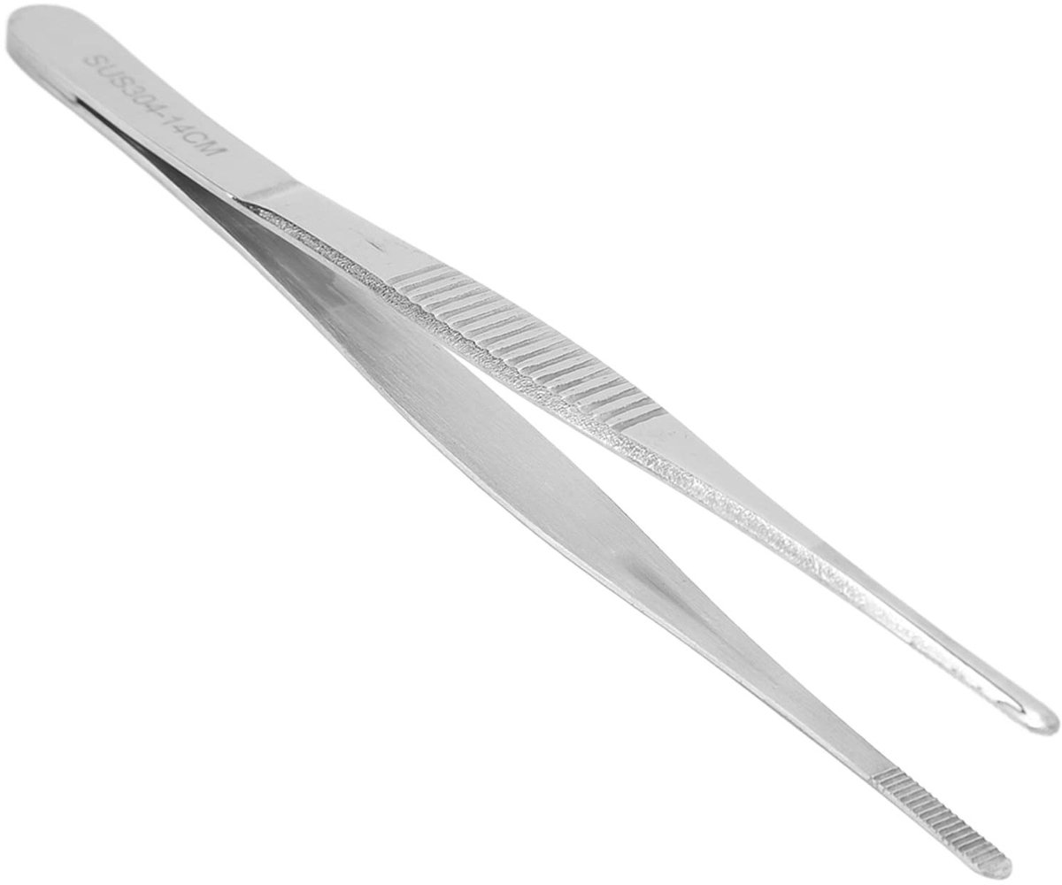 Dailygoods- Pincet Roestvrij Staal - Verbandtang - Gekarteld - Antislip - Nauwkeurige Controle - Hygiënisch en Veilig