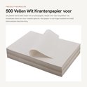 Stapel wit krantenpapier met één vel dat omhoog krult.