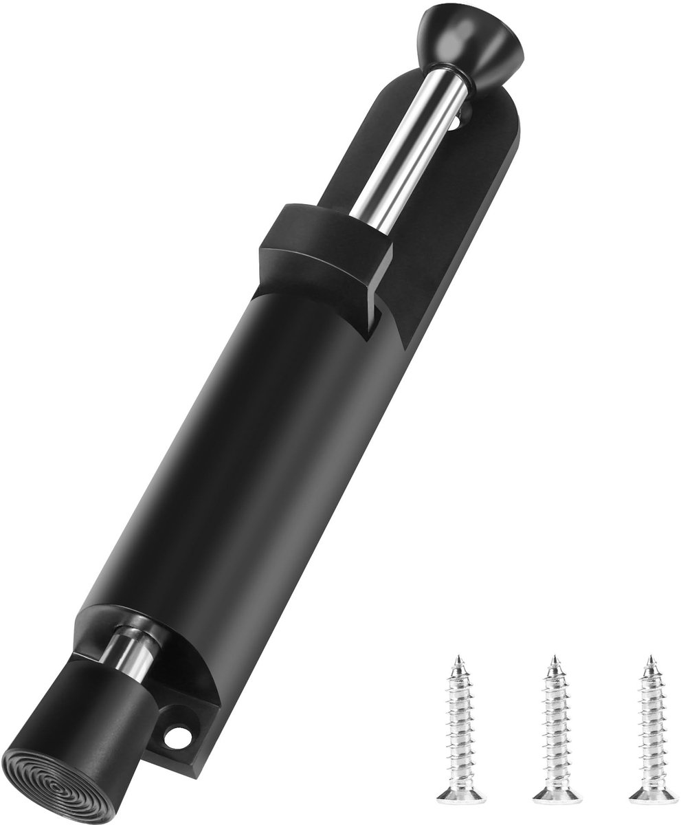 Dailygoods- Deurstopper met Voetbediening - Zinklegering - Antislip Rubber Basis - Voor Binnen/Buiten - Eenvoudige Installatie - Schokbestendig - Deurbeschermer