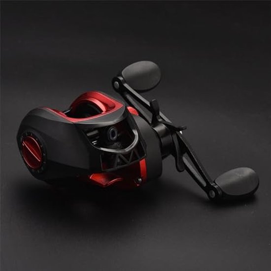 Dailygoods- Baitcasting Vismolen Lichtgewicht - Gladde Lange Gegoten Metalen Vismolen - Anti-explosielijnfunctie - 7,2:1 Overbrengingsverhouding - 8 kg Remkracht - Geschikt voor zout- en zoetwater van Dailygoods — afbeelding 5