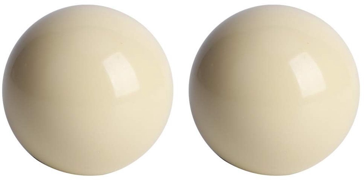 Dailygoods- Biljartballen Professionele Set - 2 Stuks - 5.72 cm - Pool/Snooker Ballen - Hoge Kwaliteit - Geschikt Voor Wedstrijdgebruik - Poolballen