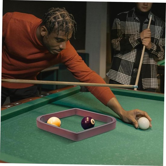 Houten Billiard Rack - Ballen Driehoek Rek - Biljart Spel Spelen - Stijlvol Houten Design van houten — afbeelding 4