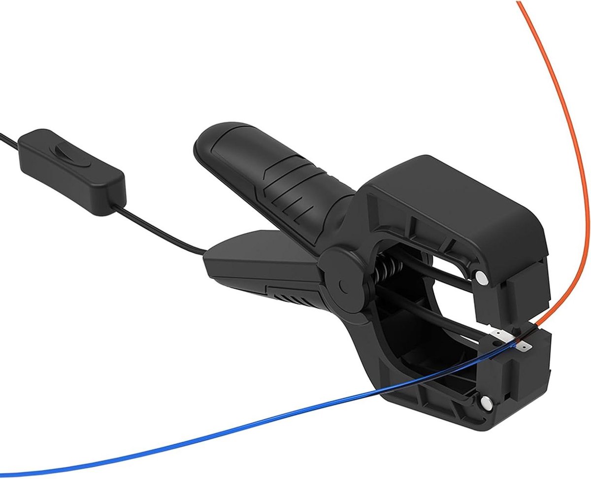 Filament Connector - 3D Printer Tool - Filament Verbinding - Snelle Verwarming - 1.75 mm - Zwart
