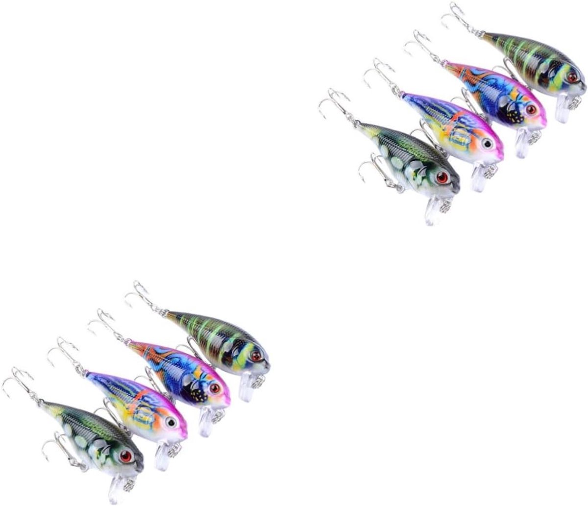 Kunstaas Set - Vis Lokaas - Vissen Op Zee - Levensecht Ontwerp - 8 Stuks - Diverse Kleuren