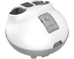 Bain de Pieds Électrique - Spa Pieds Vapeur - Détente à Domicile - Massage Chaleur Vapeur - 38.5x38.5x24.1CM - Blanc