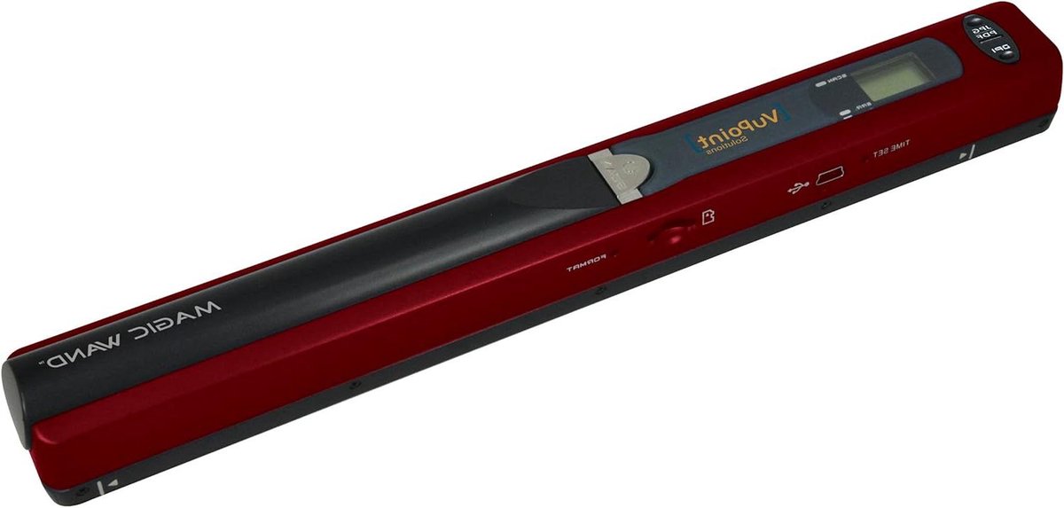 Draagbare Scanner - Toverstaf Scanner - Documenten Scannen - Hoge Resolutie - A4 - Rood
