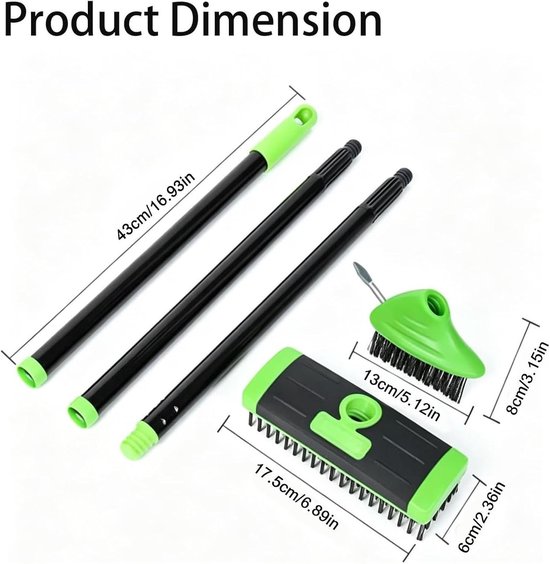 Grasverwijderaar - Onkruidtrekker Voegen - Spleten Reinigen - Verstelbare Steel - 43 x 8 x 4 cm - Grijs — afbeelding 5