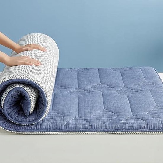 Japanse Vloermatras - Opvouwbaar Slaapkussen - Comfortabel Slapen - Extra Dik Ergonomisch - 100x200 cm - Roze — afbeelding 4