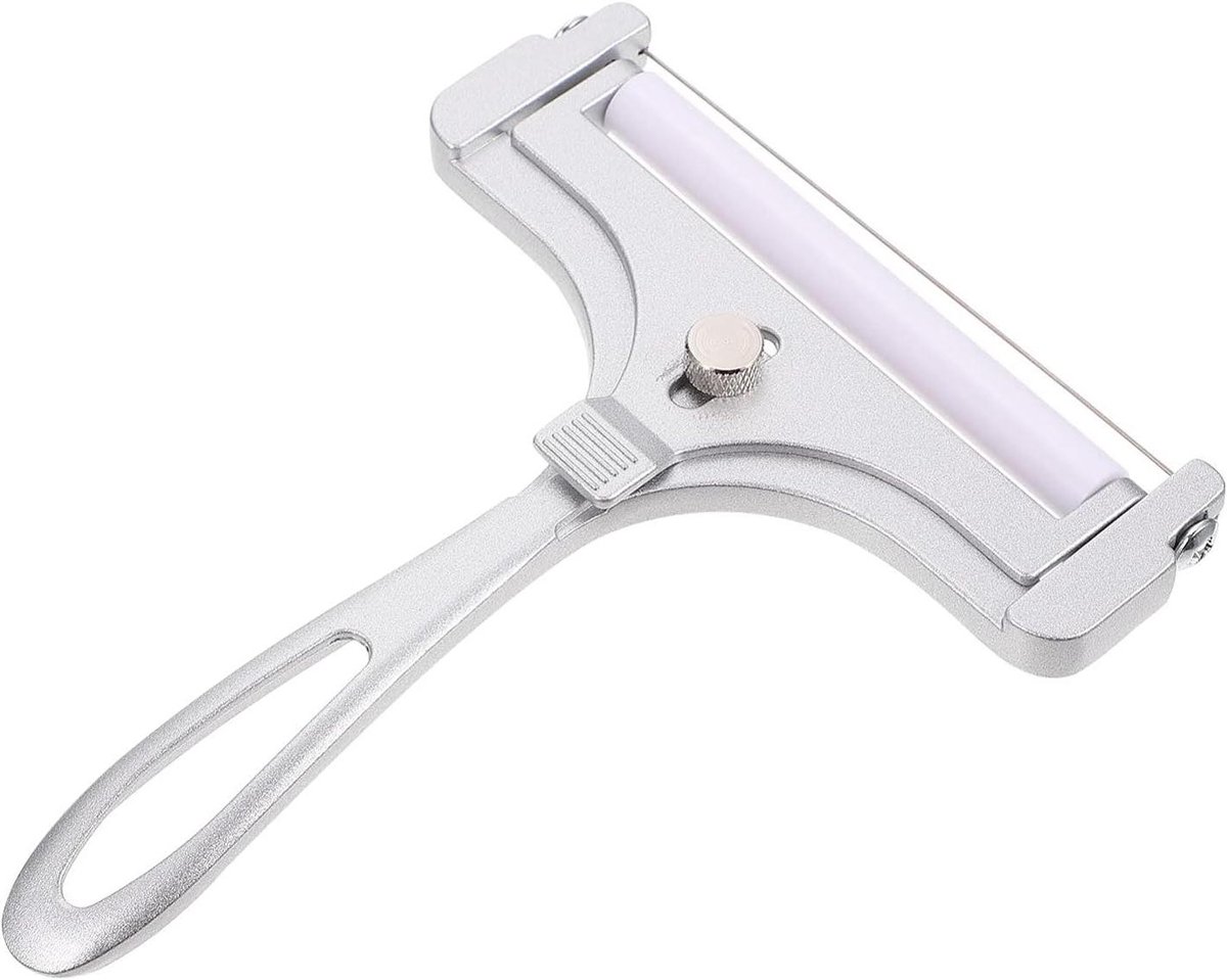 Kaas Snijder - Kaas Rasp Grater - Keuken Gebruik - Verstelbare Draad - 14.5 cm - Zilver