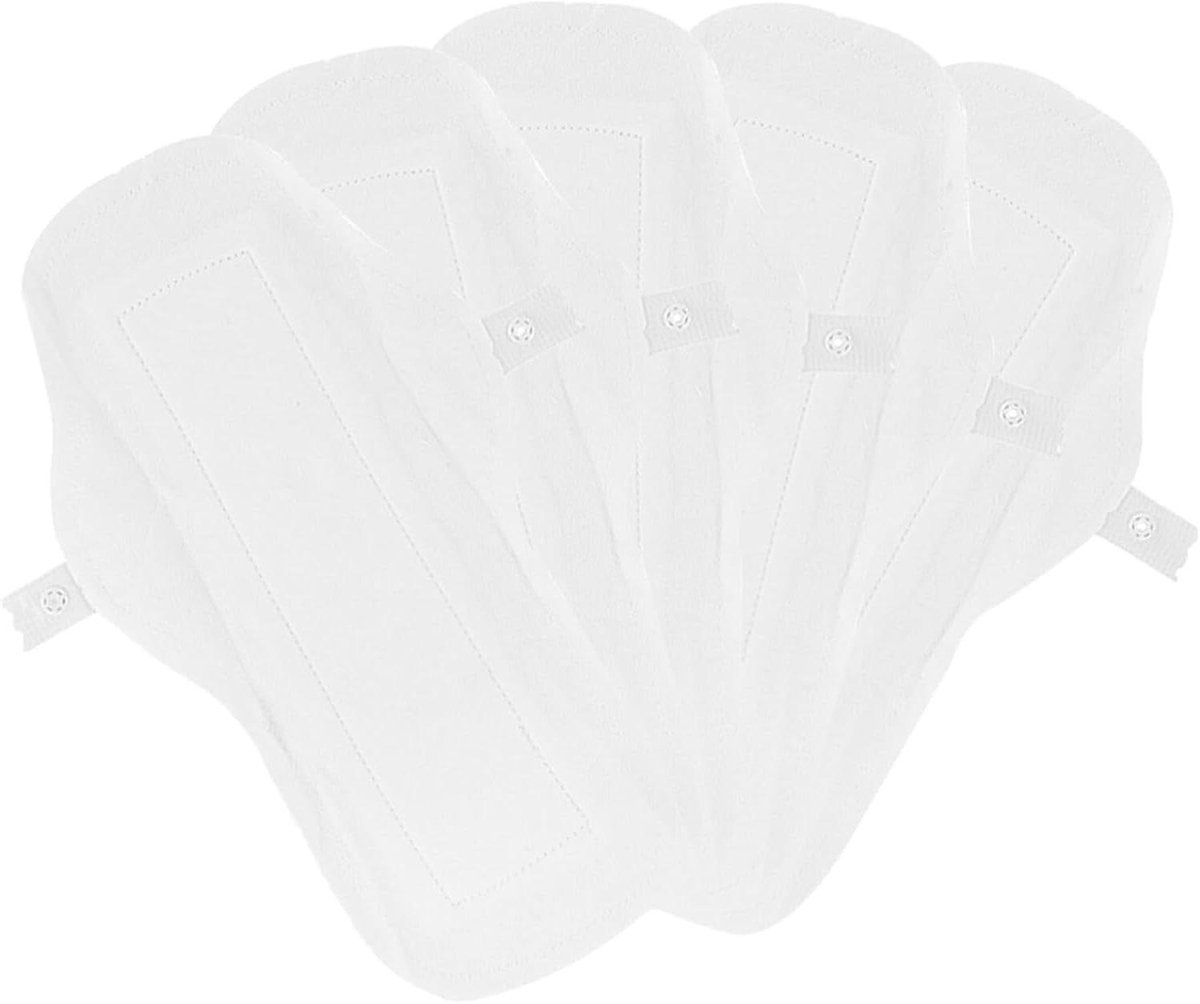 Herbruikbare Menstruatiepads - Wasbare Maandverbanden - Duurzame Hygiëne - Hypoallergeen Katoen - 27 x 13.5 cm - Wit
