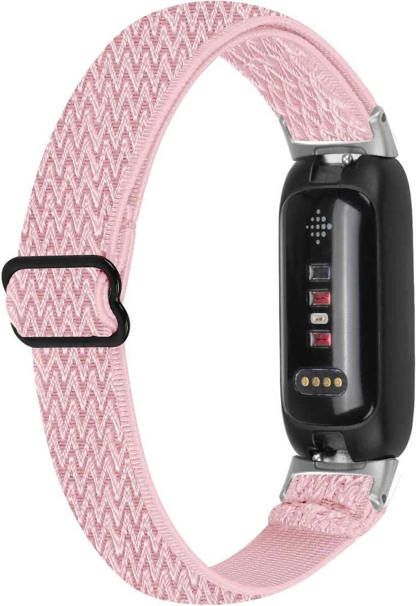 Nylon Band - Sportpolsband Elastische band - Fitness Tracker - Verstelbare gespsluiting - 135-210 mm - Zwart
