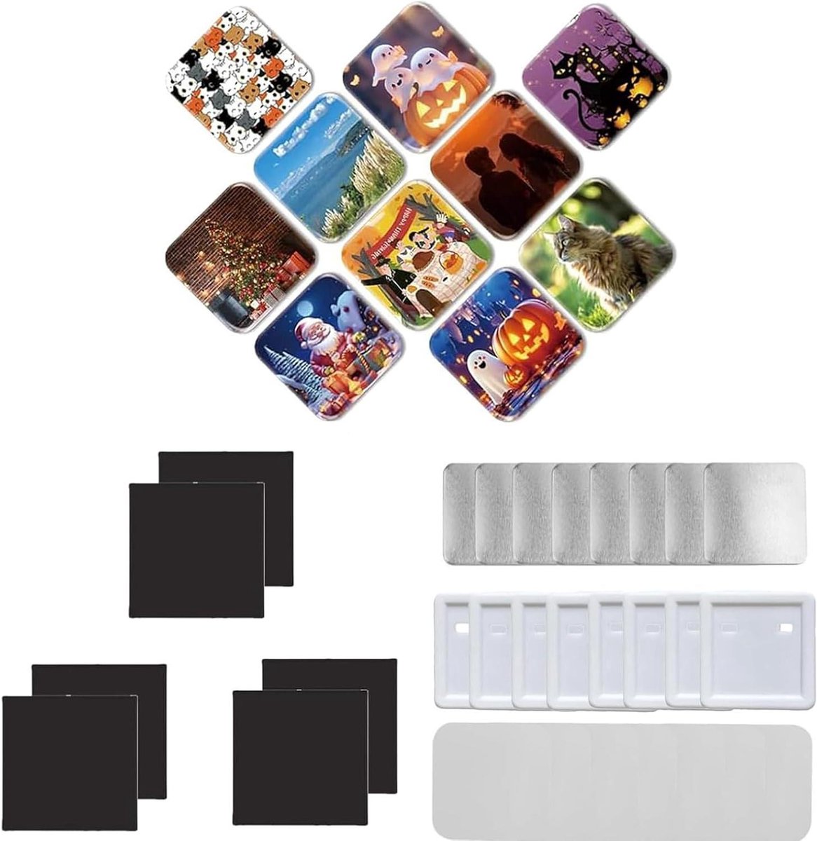 Magneetmaker Machine - Magneet Pers Foto - Maken Koelkastmagneten - Met Papiersnijder - 100 Sets - Niet gespecificeerd