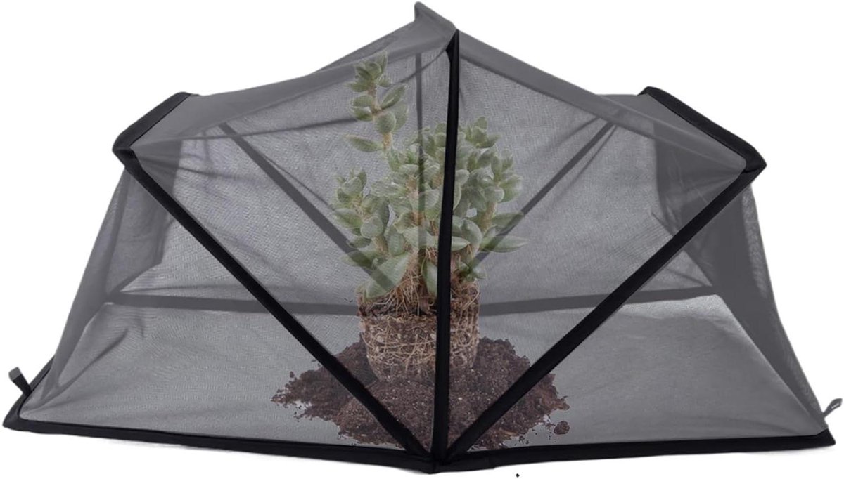 Verhoogde Bed Afdekking - Plantenkoepel Tuin - Bescherming Groenten - Inklapbaar Ontwerp - 80 x 34 x 35 cm - Groen