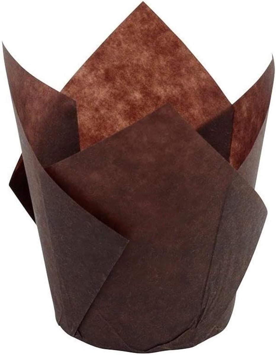 Muffinvormpjes papier - Cupcake houders - Bakken versieren - Hittebestendig - 1000 stuks - Bruin