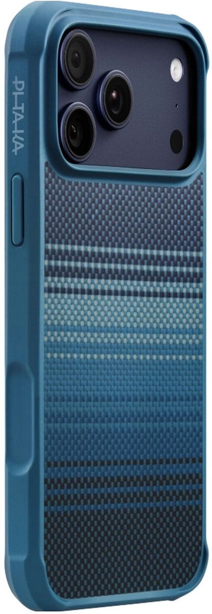 PITAKA Cairn - Hoesje Geschikt voor Apple iPhone 17 Pro - Compatibel met MagSafe - Aramidevezel 600D - MIL-STD-810H - Back Cover Moonrise