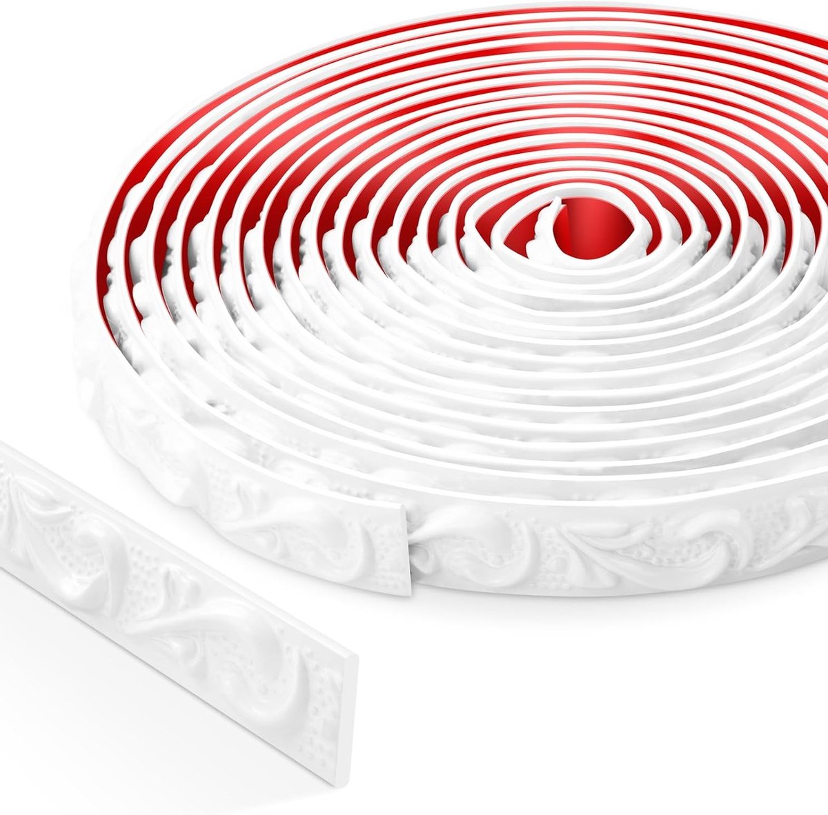 Zelfklevende Decoratieve Moulding voor 3D Wanddecoraties, Spiegels, Deuren en Plafonds - Witte Afwerking voor Thuisdecoratie