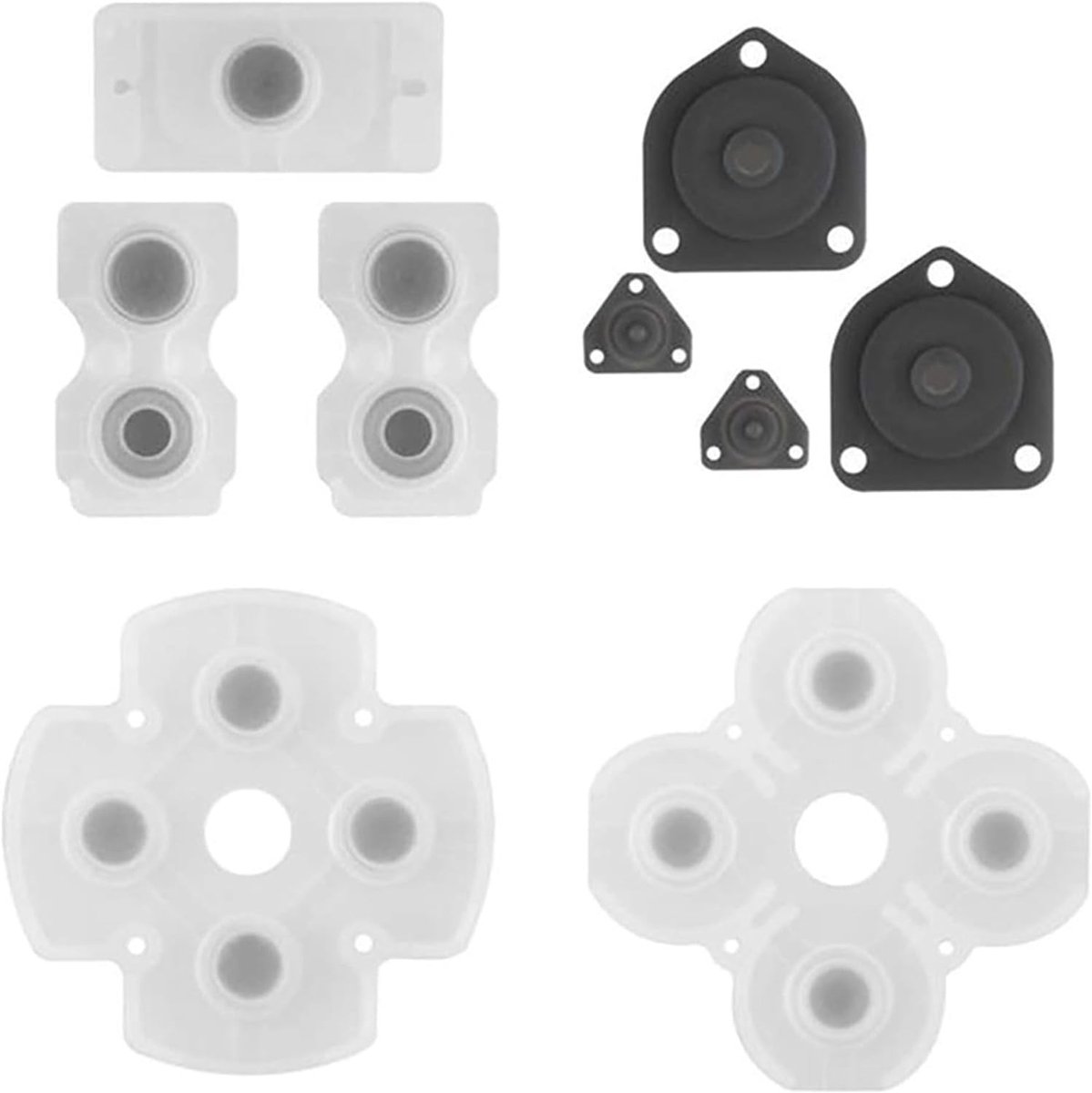 Dailygoody - Siliconen Knop Pads - Vervangende Onderdeel - Zacht en Duurzaam - Compatibel met PS4 Controllers - Knop Reparatie - Geschikt voor PS4