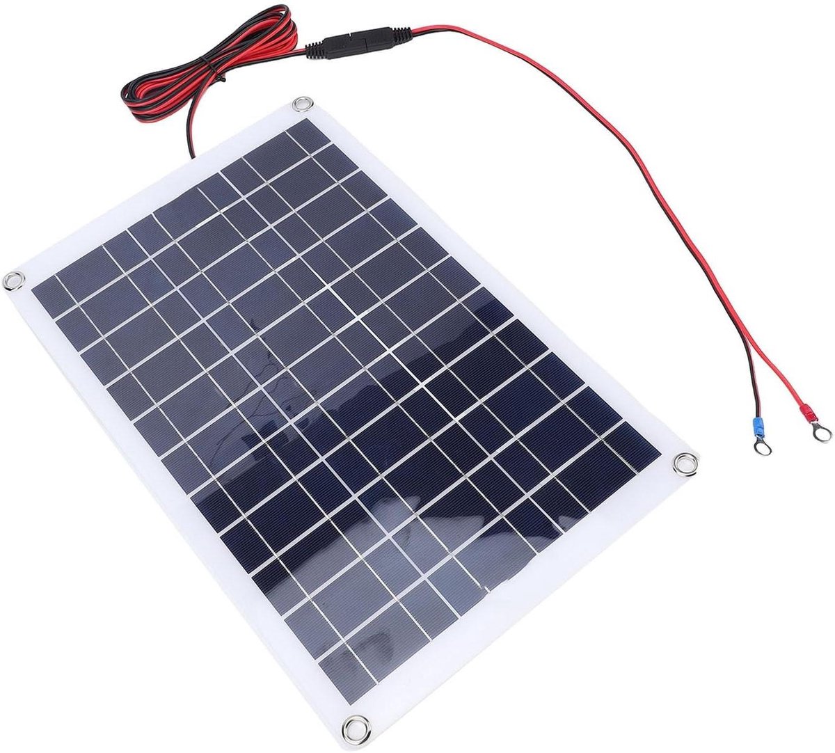 Fafeicy 40W Zonnepaneelcontrollerkit, Waterdichte Monokristallijne Zonnepaneellaadregelaar voor Campers en Boten
