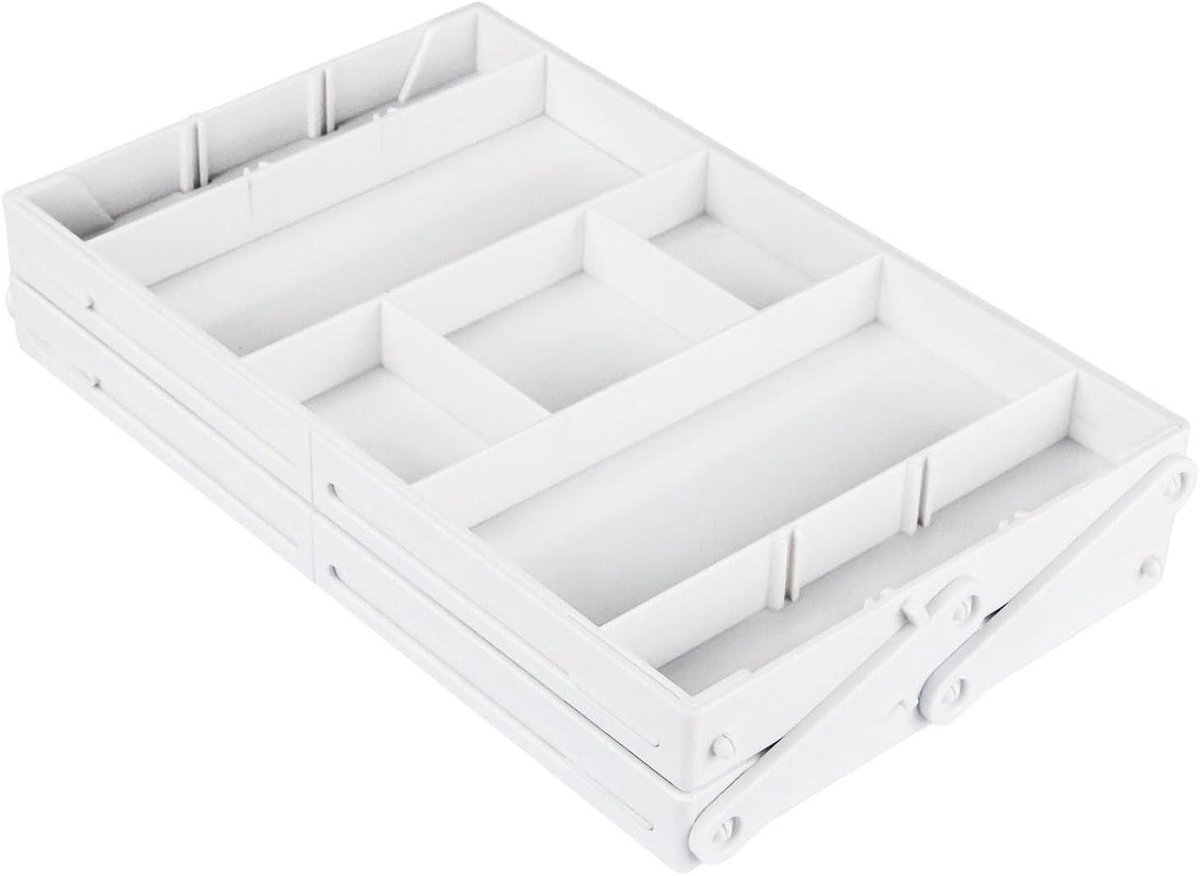 Lade Organizer - Opbergbak - Alles Opruimen - Verstelbare Scheidingswanden - 249 cm - Wit