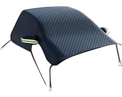 Voorruit Cover - Autohoes Winter - Bescherming Tegen Sneeuw - Extra Grote Dekking - 263x117 cm - Zwart