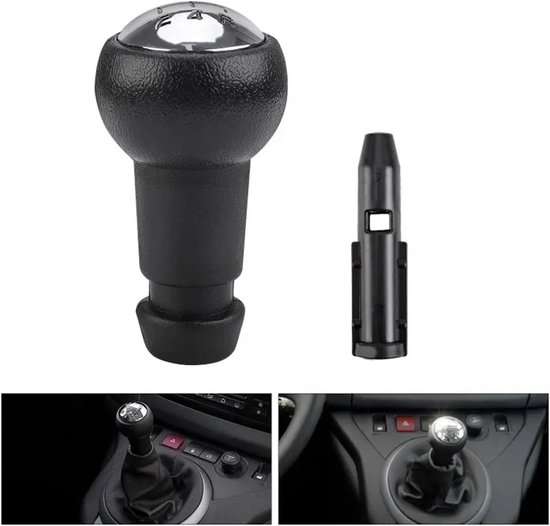 Versnellingspookknop Auto - Pookknop Handmatig - Rijervaring Verbeteren - Slijtvast ABS Materiaal - 1.8cm Gatdiameter - Zwart — afbeelding 4