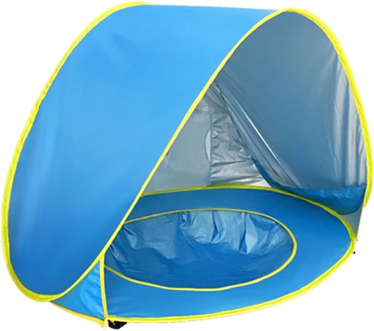 Strandtent Baby - Pop-up Tent - Zon Bescherming - Geïntegreerd Zwembad - 120 x 80 cm - Lichtblauw