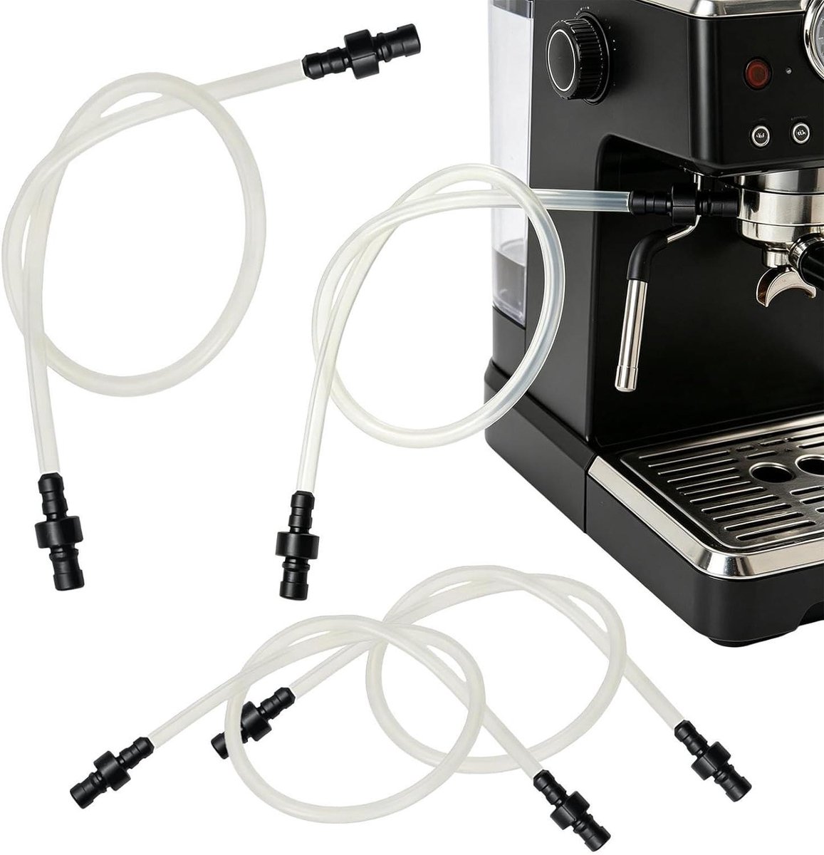 Melkslang set Koffiezetapparaat onderdelen Melk opschuimen Anti-vuil ontwerp 38 cm Transparant