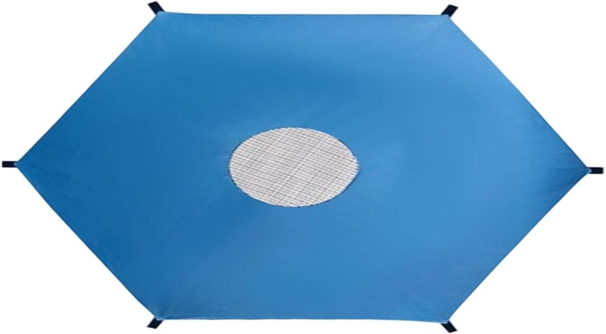 Trampoline Afdekzeil - UV Bescherming - Tuin Schaduw Creëren - Weerbestendig Materiaal - 3 Meter Diameter - Zwart