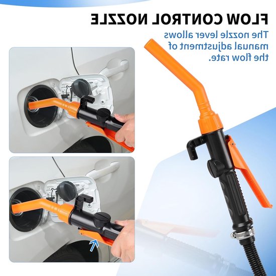 Elektrische Brandstofpomp voor Vloeistofoverdracht, 2.4 Gallon/min, Draagbare Accupomp voor Benzine en Olie, Ideaal voor Auto en Tuin Gebruik — afbeelding 5