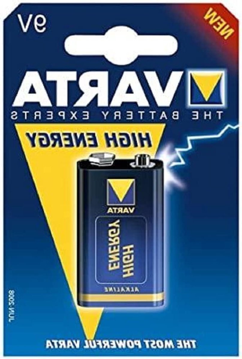 9V Blok Batterij - Alkaline Batterij - Apparaten Voeden - High Energy - 1 Aantal - Zwart