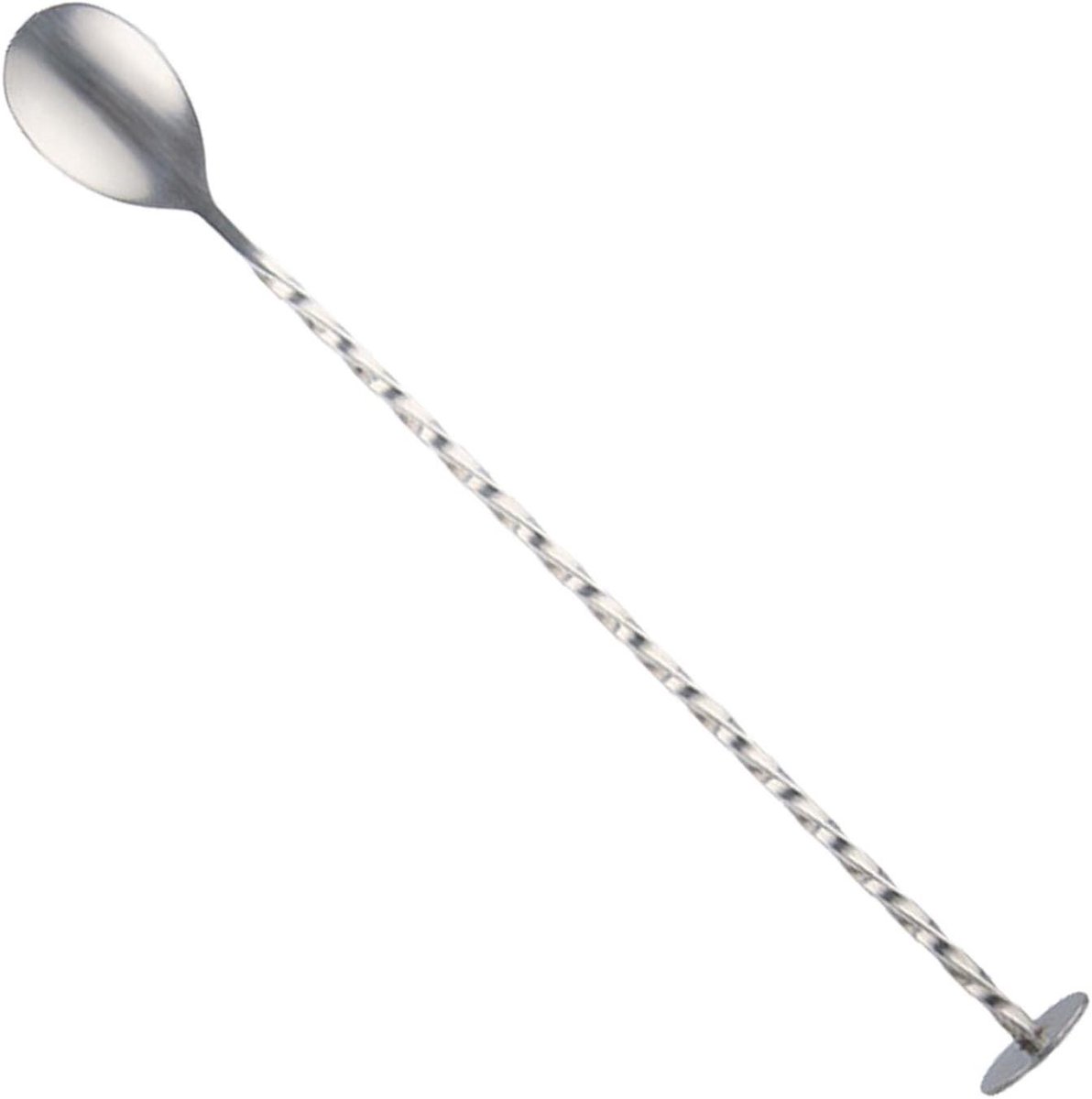 Cocktail Lepel - Barlepel Mixlepel - Drankjes Maken - Dubbelzijdig Ontwerp - 30 cm - Zilver