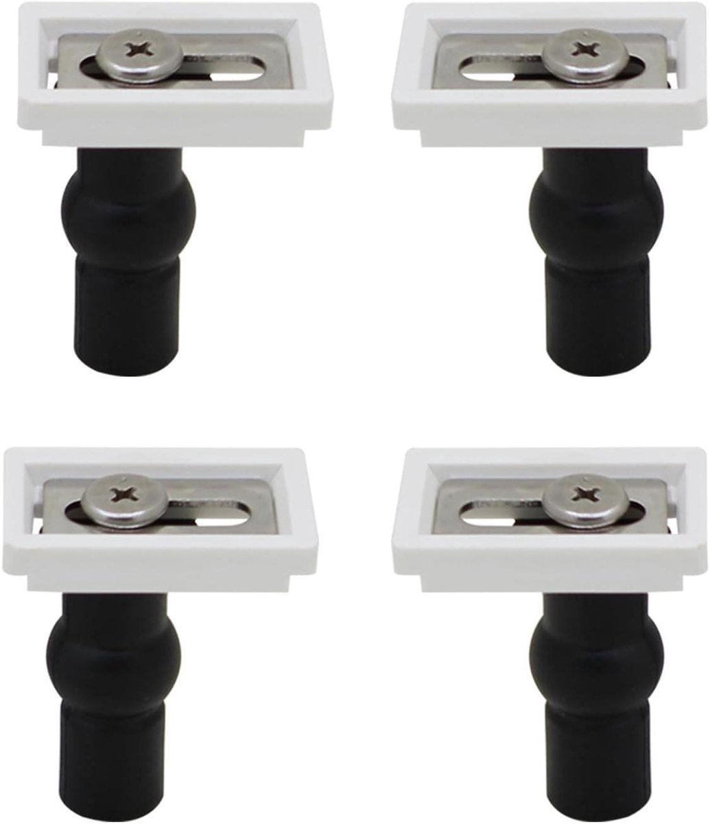 Toiletzitting Scharnieren - Zitting Bevestiging - Toilet Reparatie - Softclose Demper - 4 stuks - Wit