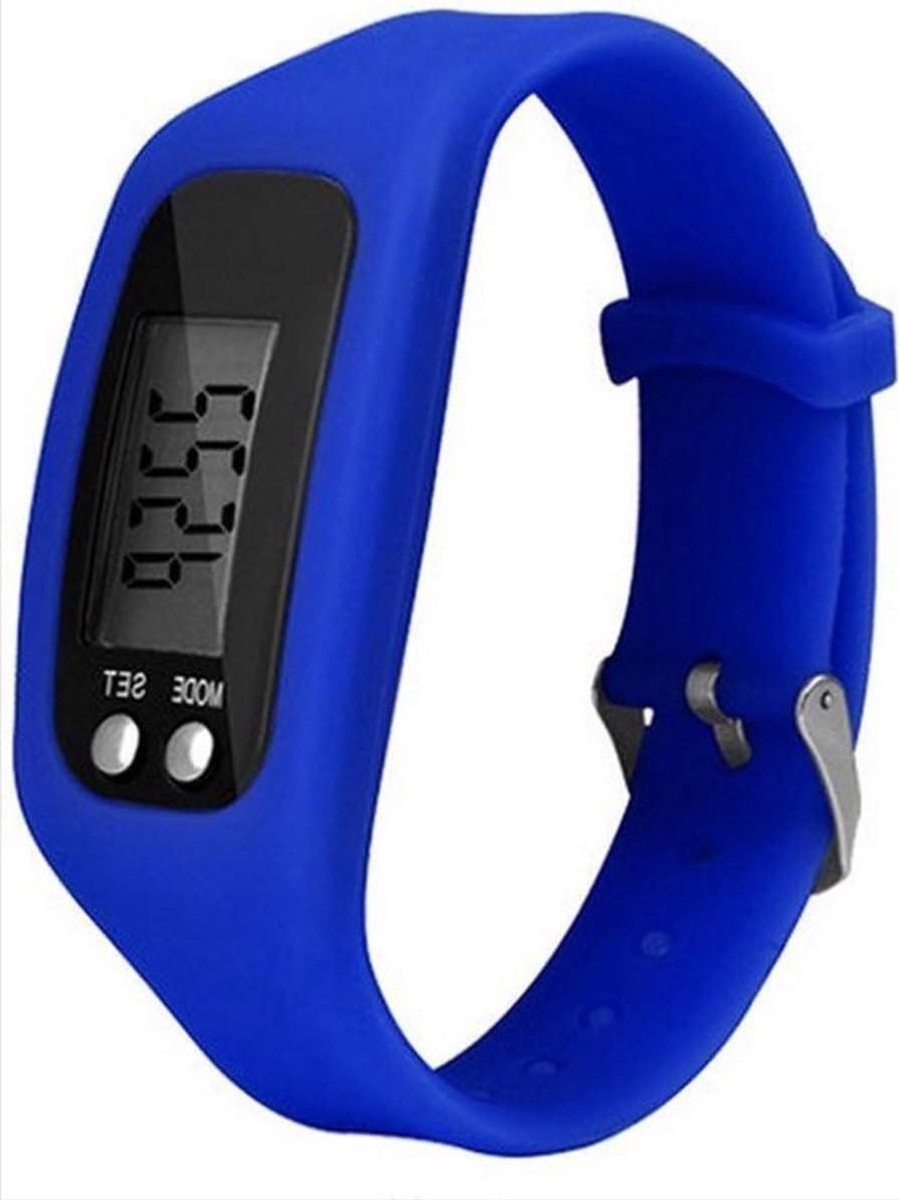 Pedometer - Stappenteller Afstandsmeter - Gezondheid Bijhouden - Elke Stap Geregistreerd - One Size - Donkerblauw