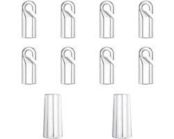 Wand Tip Haak Mouw Clear Plastic Herders Haak Verticale Blind Wand Vervanging Onderdelen Kit met Haak en Grip voor Blinde Gordijn Opener - Set van 10 Stuks