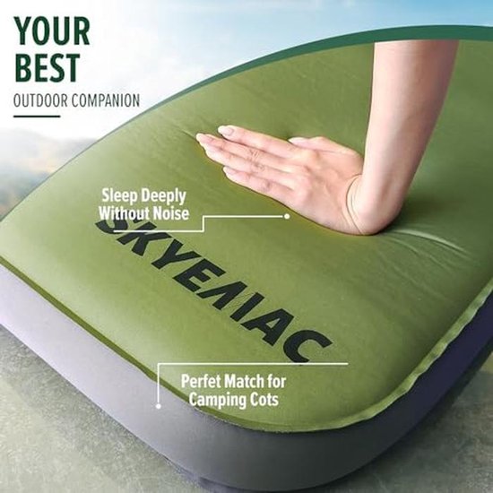 Zelfopblazende Slaapmat - Kampeer Matras - Comfortabel Kamperen - 4 Inch Dik Schuim - 787 "L x 285 "W — afbeelding 4