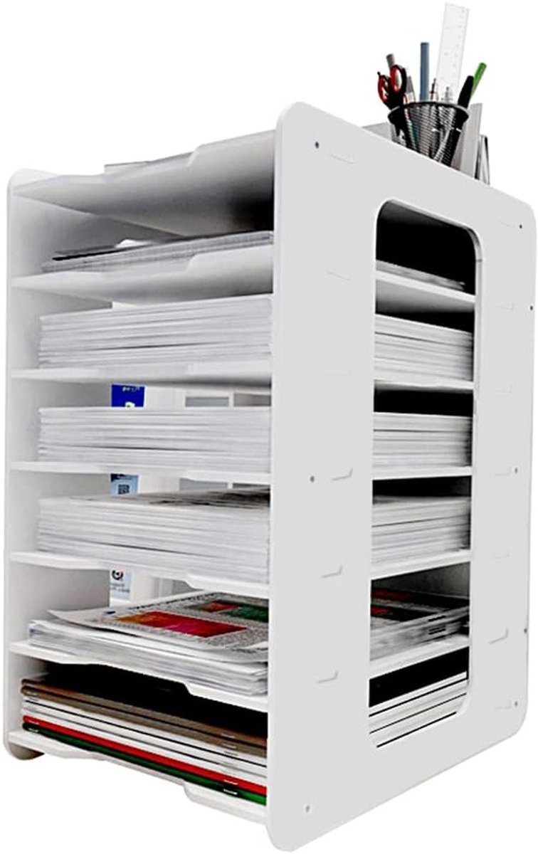 Bureau Organisator voor Documenten en Kantoorbenodigdheden - Efficiënte Opbergruimte en Ruimtebesparend Ontwerp