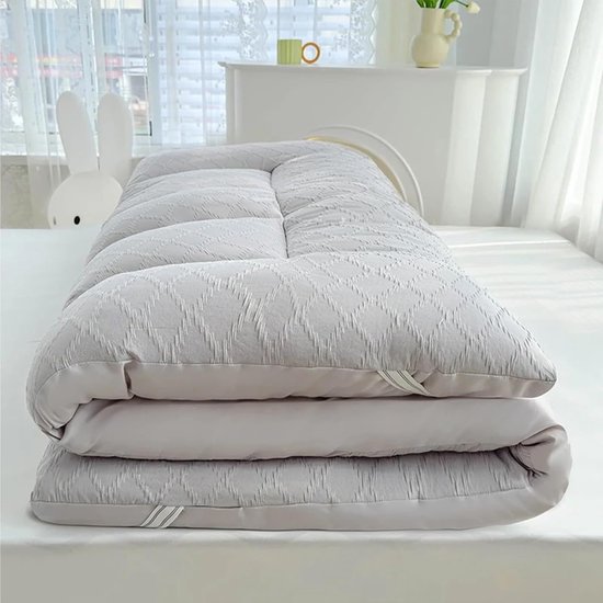 Vloermatras - Futonmatras Slaapmat - Comfortabel Slapen - Opvouwbaar en Draagbaar - 180x200cm - Style 2 — afbeelding 5
