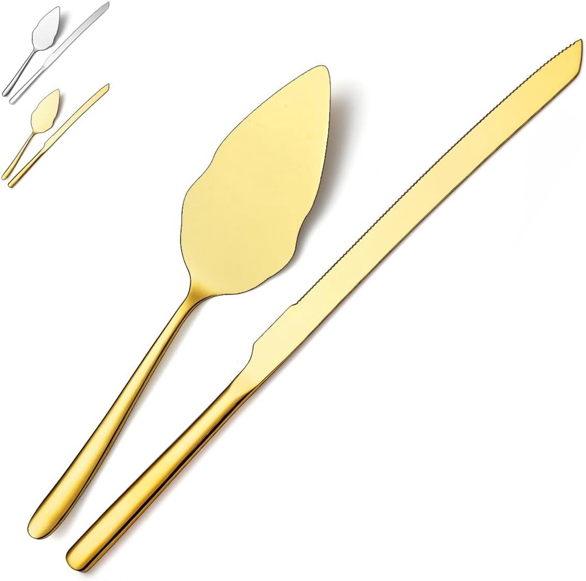 Elegante Taart Snijset voor Bruiloften, Inclusief Cake Cutter en Server, Roestvrij Staal, Geschikt voor Feesten en Activiteiten, Vaatwasserbestendig