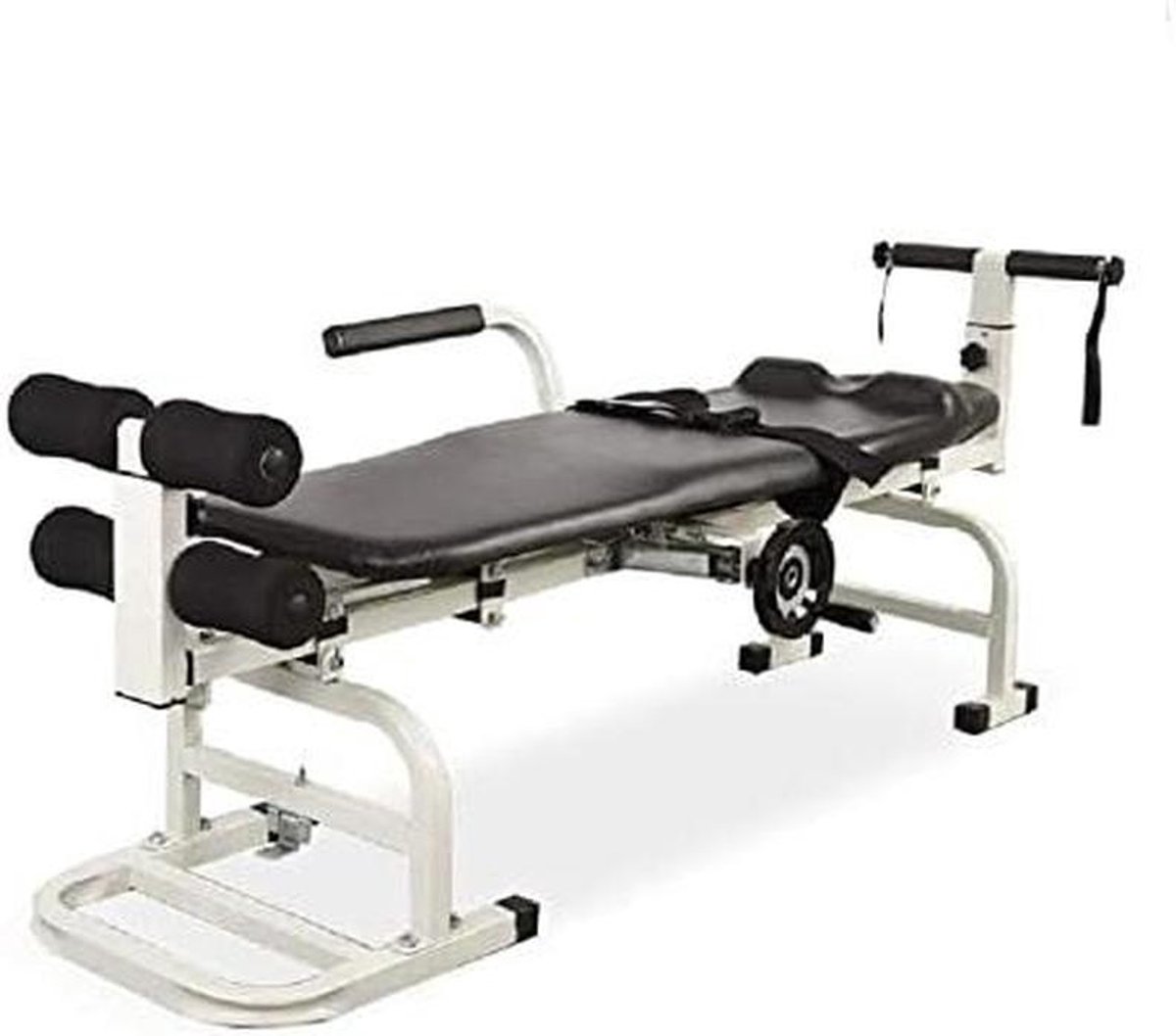 Tractie Bank - Nek Brancard - Rug Verlichting - Extra Breed Bed - Verstelbaar - Zwart