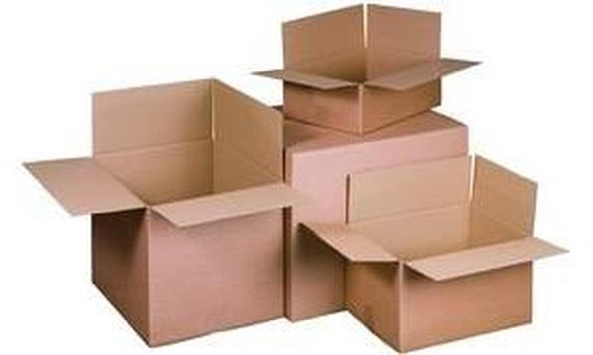 Vouwkarton Dozen - Verzenddozen Karton - Veilige Verzending - Fefco 0201 Model - 427 x 304 x 200 mm - Bruin