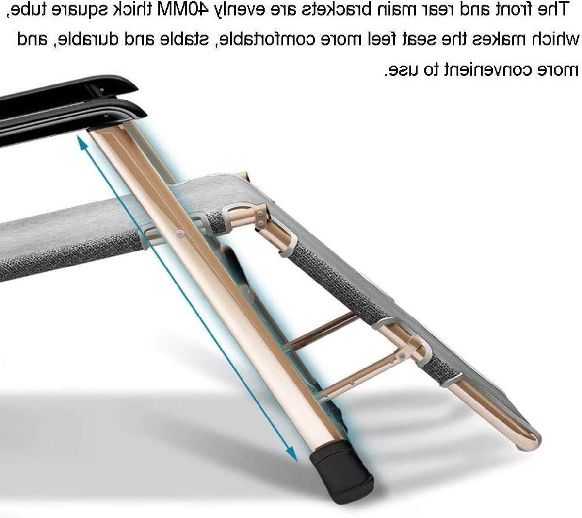 Opvouwbare ligstoel - Tuinstoel relax - Buiten ontspannen - Zero gravity ontwerp - 200 kg draaglast - Grijs